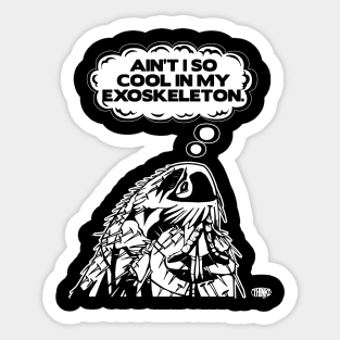 Exoskeleton Merch Sticker